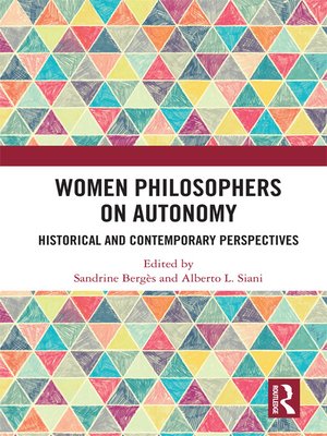 cover image of Women Philosophers on Autonomy
